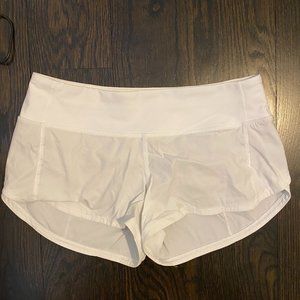 white lulu shorts